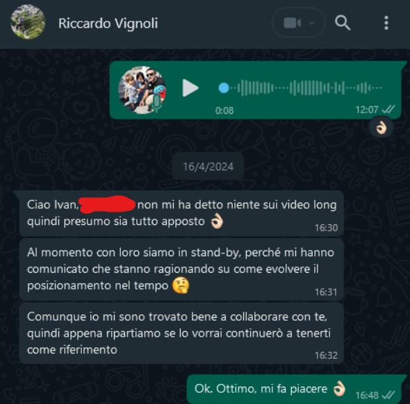dicono di me - Riccardo Vignoli